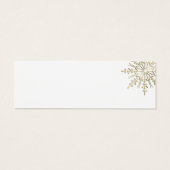 Gold Snowflake Winter Wedding Liebesmarken (Rückseite)