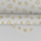 Gold Snowflakes Weihnachten Geschenkpapier