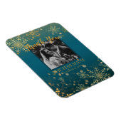 Gold Snowflakes Winter Hochzeit Danke Magnet (Rechte Seite)