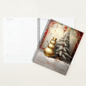 Gold Snowman Christmas Tree Holiday Planner Planer (Anzeige)
