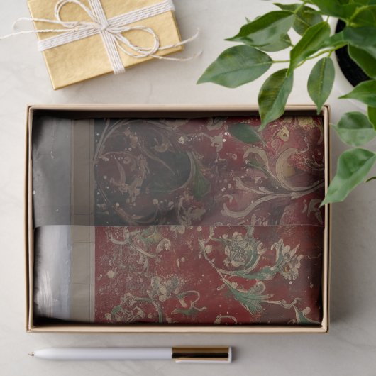 Gold Snowman Christmas Tree Holiday Seidenpapier (Geschenk)