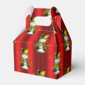 Gold Snowman in Red Geschenkschachtel (Vorderseite)
