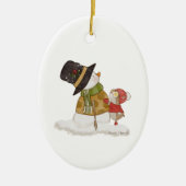 Gold Snowman Ornament (Vorne)