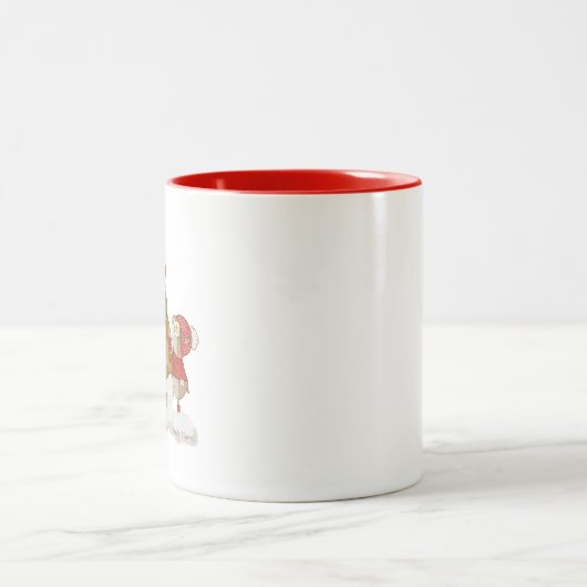 Gold Snowman Tasse (Mittel)