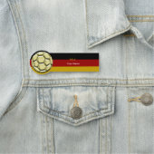 Gold Soccer Ball Namensschild (Beispiel)