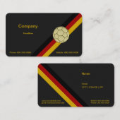 Gold Soccer Ball Visitenkarte (Vorne/Hinten)