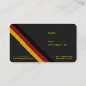 Gold Soccer Ball Visitenkarte (Rückseite)