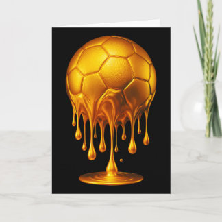 Gold Soccer Ll Triefendes Gold Soccer Tropf Soccer Karte