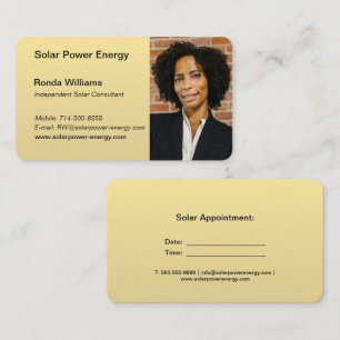 Gold Soft Metallic Shine Rounded Business Card Visitenkarte