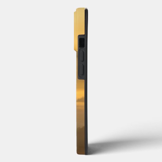 Gold Sonnenaufgang personalisierbare Berge Monogra Case-Mate iPhone Hülle (Rückseite / Links)