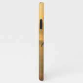 Gold Sonnenaufgang personalisierbare Berge Monogra iPhone Hülle (Rechte Seite)