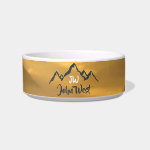 Gold Sonnenaufgang personalisierbare Berge Monogra Napf