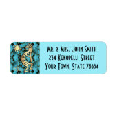 Gold Southwest Kokopelli Address Label (Vorne)