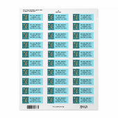 Gold Southwest Kokopelli Address Label (Vorne)