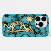 Gold Southwest Kokopelli iPhone / iPad Gehäuse Case-Mate iPhone Hülle (Rückseite (Horizontal))