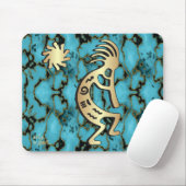 Gold Southwest Kokopelli Mouse Pad Mousepad (Mit Mouse)