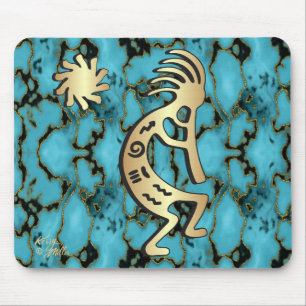 Gold Southwest Kokopelli Mouse Pad Mousepad