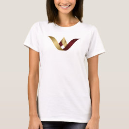 Gold Spa und Schönheit Monogramm Buchstabe V T-Shirt