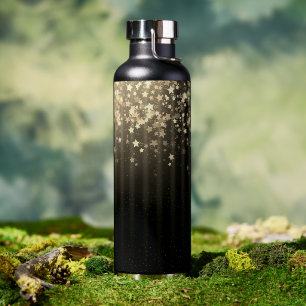 Gold Space Rainbow Stars Trinkflasche