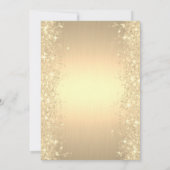 Gold Sparkass Diamonds Gold Retirement Party Einladung (Rückseite)