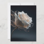 Gold Sparkle 50 und fabelhaftes Gown Dress Einladung (Rückseite)