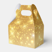 Gold Sparkle Abschluss Chic Custom 2024 Party Geschenkschachtel (Rückseite)