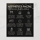 Gold Sparkle Ästhetik Gesichtsfeldspender Flyer (Hinten)
