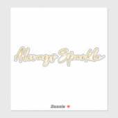 Gold Sparkle Aufkleber (Blatt)