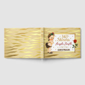 Gold Sparkle Baby Showbook Gästebuch (Voll)