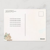 Gold Sparkle Blumenprinzessin Quinceañera Geburtst Postkarte (Rückseite)