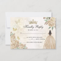 Gold Sparkle Blumenprinzessin Quinceañera Geburtst