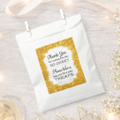 Gold Sparkle Candle Bar Gastgeschenk Hochzeit Bag Geschenktütchen (Ausgeschnitten)