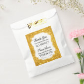 Gold Sparkle Candle Bar Gastgeschenk Hochzeit Bag Geschenktütchen (Versiegelt)
