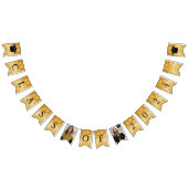 Gold Sparkle Class of 2024 Foto Graduation Party Wimpelkette (Alle)