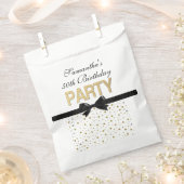 Gold Sparkle Confetti 50. Geburtstagsparty Geschenktütchen (Ausgeschnitten)