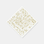 Gold Sparkle Confetti Dots Serviette (Ecke)