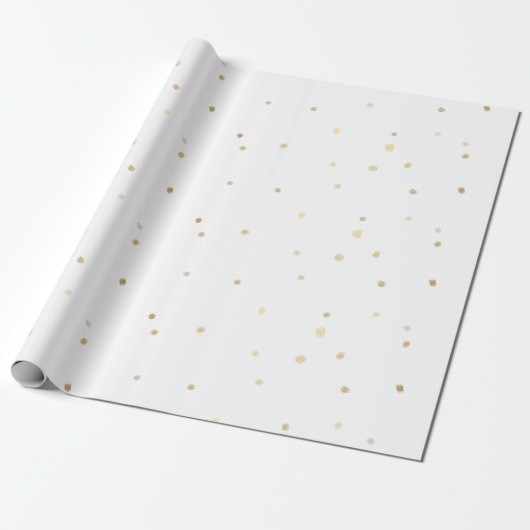 Gold Sparkle Confetti Geschenkpapier (Ungerollt)