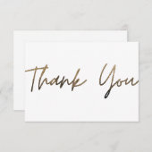 Gold Sparkle Dankeschön Karte (Vorne/Hinten)