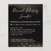 Gold Sparkle Dermal Filler Nachsorgebudget Flyer (Vorne)
