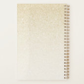 Gold Sparkle Fertilitätsdiagrammplaner Planer (Rückseite)