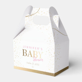 Gold Sparkle Girl Baby Dusche Geschenkschachtel