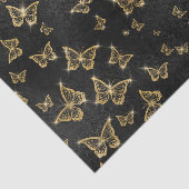 Gold Sparkle Glam Butterflies Seidenpapier (Ausschnitt)
