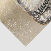 Gold Sparkle Glam Red Rose Mason Jar Seidenpapier (Ausschnitt)