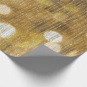 Gold Sparkle Glittery Geschenkpapier (Ecke)