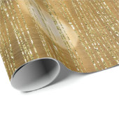 Gold Sparkle Glittery Geschenkpapier (Rolleneckpunkt)