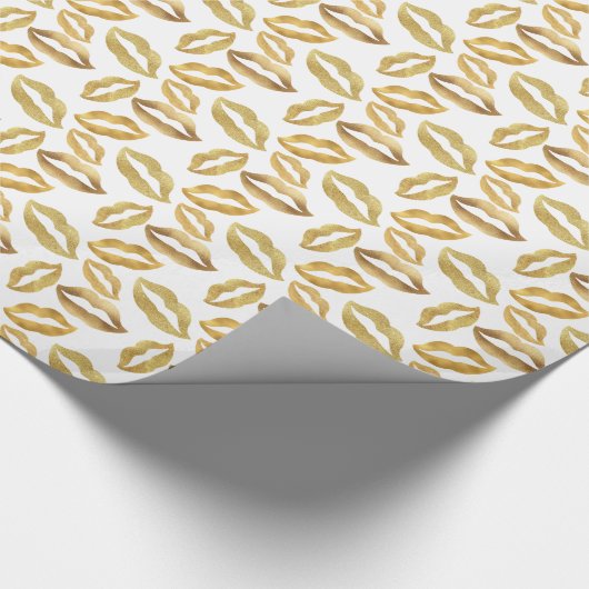 Gold Sparkle Glitz Geschenkpapier (Ecke)