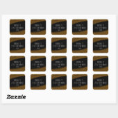 Gold Sparkle Glitzer & Black Gastgeschenk Stickers (Blatt)