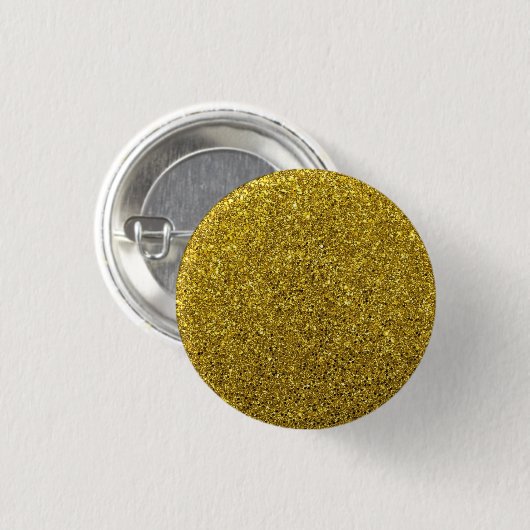 Gold Sparkle Glitzer Button (Vorne & Hinten)