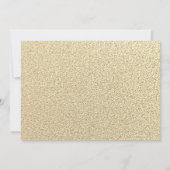 Gold Sparkle Glitzer Dress Brautparty Einladung (Rückseite)