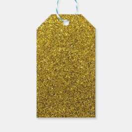 Gold Sparkle Glitzer Geschenkanhänger